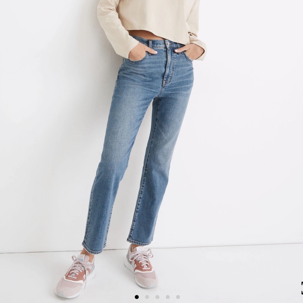 Madewell Slim Demi-Boot Jeans in Enright Wash SZ 25